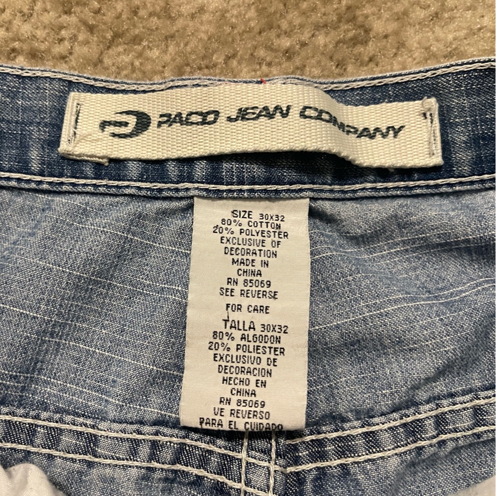 Men’s Vintage Y2K Paco Jean Company Baggy Loose Fit Carpenter Jeans Size 30 x 32 - Picture 4 of 9